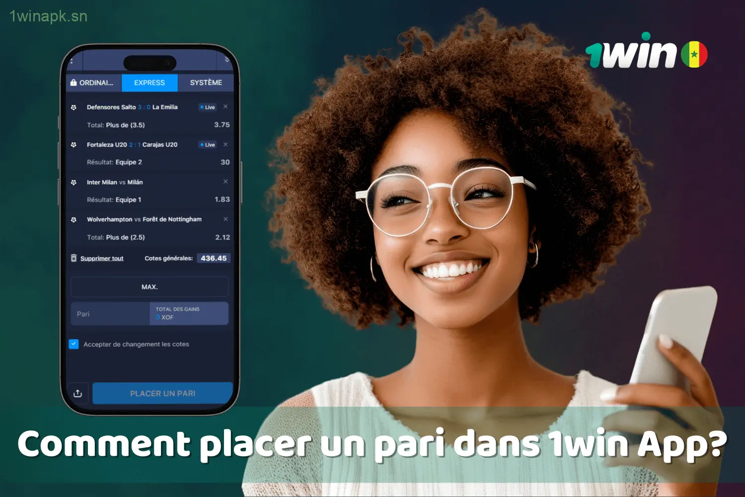 Guide pour passer vos paris via l'application 1win au Sénégal.