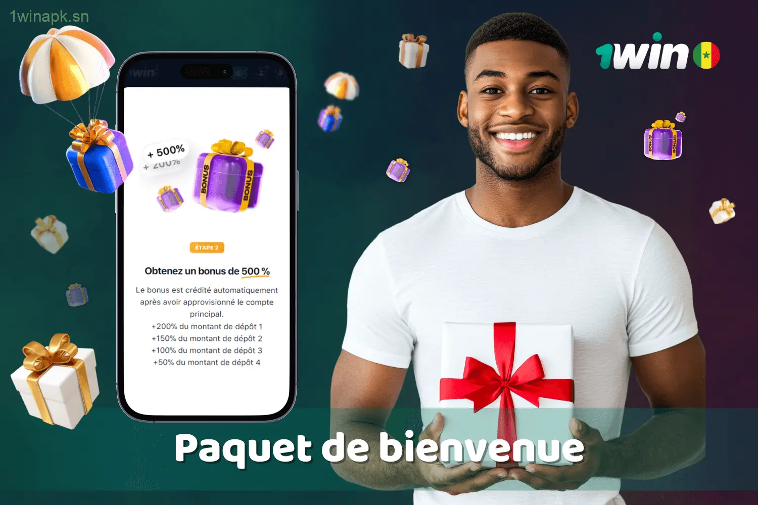 Offre de bienvenue exceptionnelle de 1win au Sénégal.